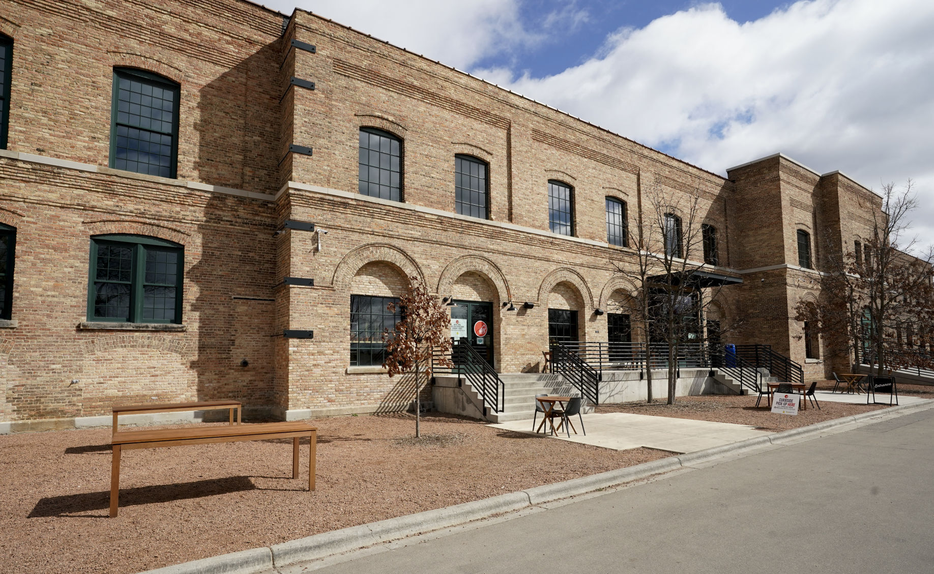 Outdoor patio at Garver Feed Mill
